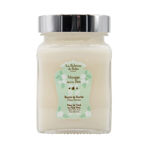Aloe Vera and Tiare Shea Butter, 300 g - Masło Shea z Aloesem i Kwiatem Tiare
