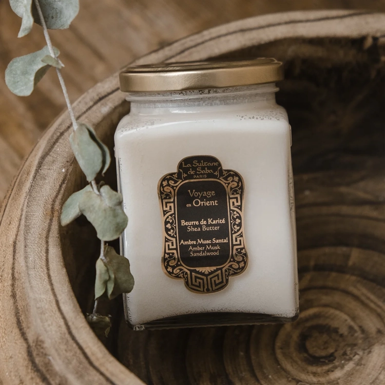 Shea Butter Amber Musk Sandalwood, 300 g - Naturalne Masło Shea z Ambra i Sandałowcem