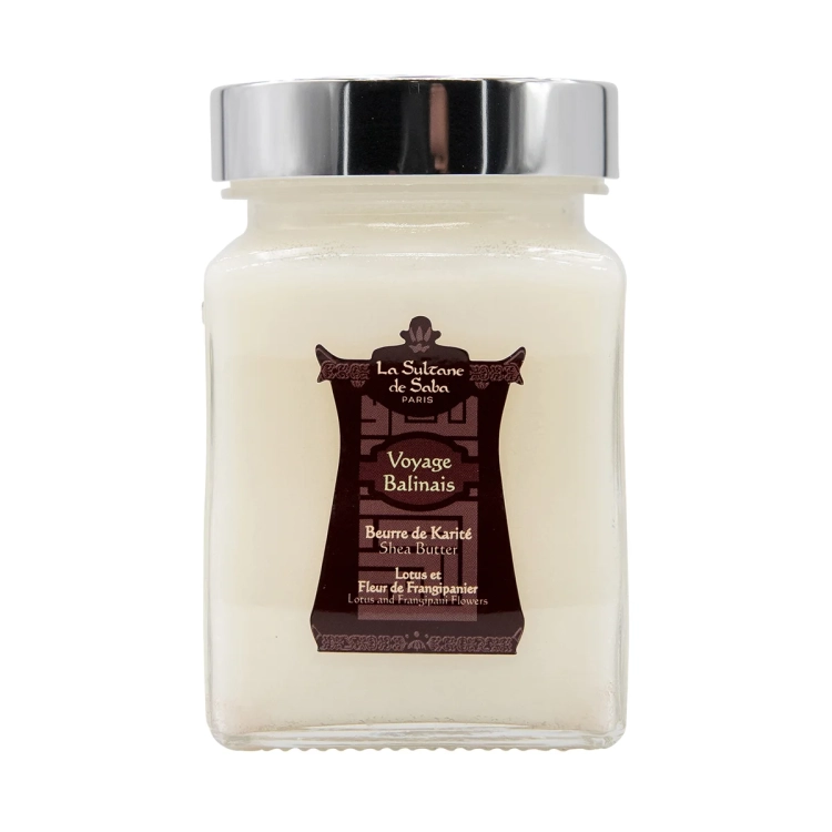 Shea Butter Lotus and Frangipani Flower, 300 g - Naturalne Masło Shea z Kwiatem Frangipani